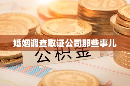 邵武婚姻调查取证公司那些事儿