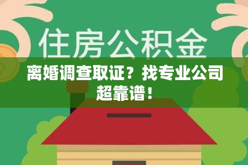 邵武离婚调查取证？找专业公司超靠谱！