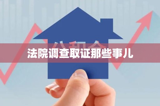 邵武法院调查取证那些事儿