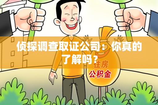 邵武侦探调查取证公司：你真的了解吗？